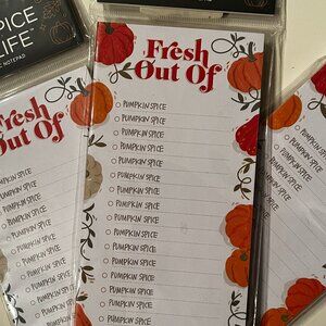 Magnetic Notebooks -‎ Set of 3 - Thanksgiving / Pumpkin Spice (new) (nb/x)
